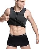 NINGMI Men Neoprene Vest Sweat Shirt Sauna Suit Slimming Weight Loss Workout Body Shaper