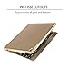 Earto iPad Keyboard Case 9.7 for iPad 2018 (6th Gen) - 2017 (5th Gen) - iPad Pro 9.7 - iPad Air 2 & 1, 7 Color Backlit Keyboard Case/360 Rotate Wireless/BT Keyboard Case with Auto Sleep/Wake (Gold)