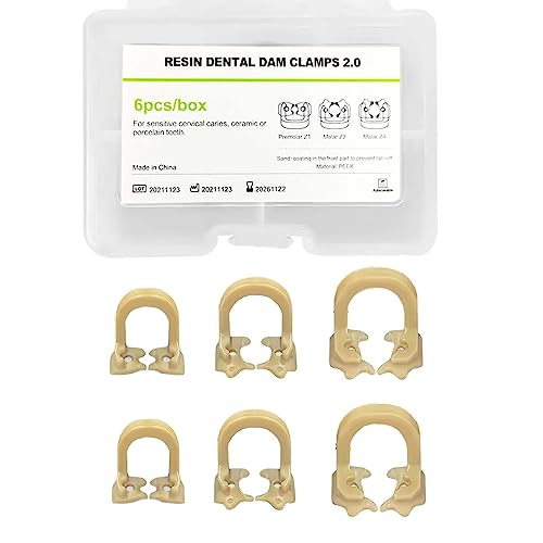 Dental Rubber Dam Clamps Resin Rubber Barrier Clip Dental Endodental