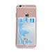 iPhone 6S Plus Case, Case Art Plus Slim & Strong Clear Plating TPU Gel Shockproof Case Cover for iPhone 6 Plus with Card Holder (Transparent)