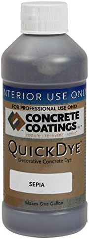 QuickDyeTM - Sepia - 8oz (yields 1 Gal) - Acetone Activated Concrete Dye