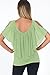 AlvaQ Womens Summer Sexy Silk V Neck Cold Shoulder Ladies Top Blouses Plus Size Medium Army