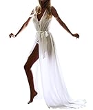 Women Long Beachwear Cover Ups Sheer Chiffon Nightgowns