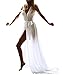 Long Beach Dress for Women Swimwear Cover Ups Deep V-neck High Slit Chiffon US2-12