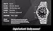 FANMIS Mens Classic Casual Quartz Watch Luminous Hand Stainless Steel Band Roman Numeral Date Watch (Black)