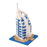 YouCute Micro Blocks,Burj Al Arab, Small Building Block Set, LOZ Nanoblock Compatible