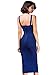 Alice & Elmer Women's Rayon Strap Celebrity Evening Party Bodycon Midi Knee Bandage Club Dress