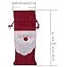 Arlai 2 pcs Drawstring Red Wine Bottle Cover Christmas Bags - Party Hotel Kitchen Table Decor