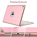 Earto iPad Mini 5 / Mini 4 Keyboard - 135 Degree Flip 7 Color Backlit Aluminum Shell Smart Folio Keyboard Case with Auto Sleep/Wake for iPad Mini 5th Gen 2019 / iPad Mini 4 2015, Rose Gold