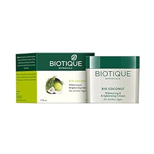 Biotique Coconut Brightening Instant Glow Cream, 50gm