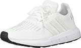 adidas Kids Swift Running Shoe, White/Crystal