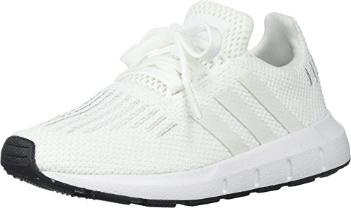 adidas Kids Swift Running Shoe, White/Crystal