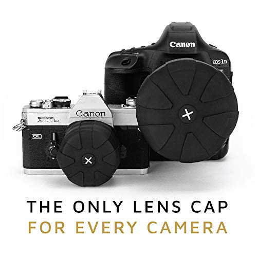 KUVRD Universal Lens Cap 2.0 - Fits 99% DSLR Lenses, Element Proof, Lifetime Coverage, Magnum, 2-Pack