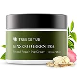 Gentle Retinol Eye Cream by Tree To Tub - pH 5.5 Anti Aging Eye Cream for Wrinkle Repair, Eye Bags and Dark Circles. Pure Hyaluronic Acid Eye Serum for Overnight Deep Hydration, for All Ages 0.5 oz