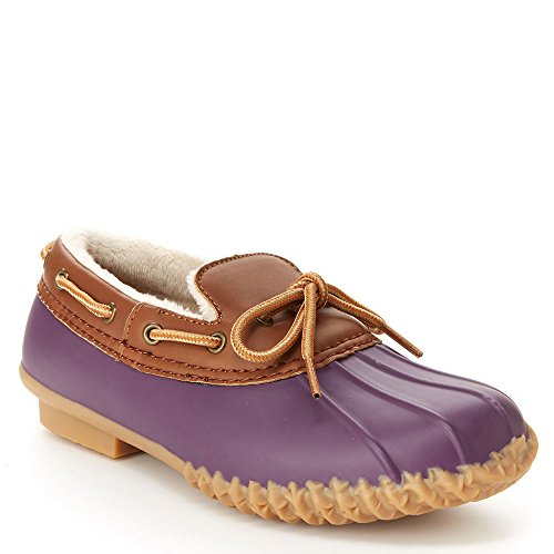JBU by Jambu Women's Gwen Weather Ready Rain Shoe, Plum/Whiskey, 9 Medium US