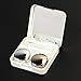 ROSENICE Contact Lens Case Mini Travel Simple Contact Case Container Holder(Luxury Gold)