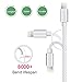 iPhone Cords, Ansuda 5Pack 5FT Lightning Charging Cable to USB Data lines for iPhone 7/7 Plus/6s/6s Plus/6/6 Plus/5/5s/5c, iPad mini/Air/Pro iPod touch (Silver & White)