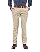 ADFOLF Men's Flat Front Slim Fit Chino Pants, Apricot, 34W x 34L