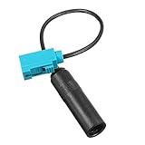 CALAP-STORE - NEW Car Radio Aerial Antenna Adaptor Connector Cable Head Fakra To Female Din For VW