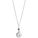 Ginger Snaps Fashion Stylish Silver Turquoise Ouray Necklace By Ginger Snaps, Beach Ocean, Interchangeable, Customizable &amp; Adjustable Snap Jewelry for Women, Standard Size 20mm