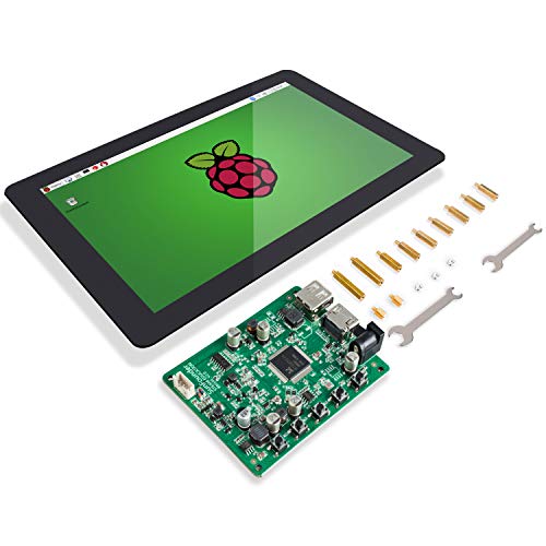 Raspberry Pi 10 Inch Touch Screen - SunFounder 10.1" HDMI 1280x800 IPS LCD Touchscreen for RPi 4 Model B 3 Model B+ 3B 2B LattePanda Beagle Bone