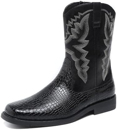 Amazon.com | Dan Post Mens Black Casual Boots Leather Cowboy Boots