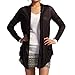 Light Weight Flyaway Cardigan Shawl Collar Shrug with Drape Pockets Cardi Plus Size