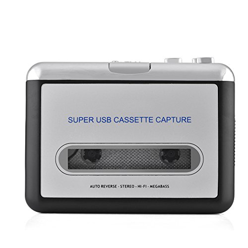 GAESHOW USB Cassette Tape to PC Convertitore CD MP3 Switcher Cattura Audio Music Player con Lettore Musicale per Cuffie