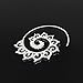 Wowanoo Vintage Spiral Hoop Earrings Vintage Circles Round Clouds Earrings for Women