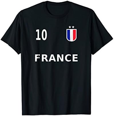 France Soccer Football Fan Shirt 2018 Two Stars #10