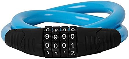 4 Digit Combination Password Lock Bicycle - Jakroo Steell Wire Cable Bike Bicycle 4 Digit Combination Password Lock Blue