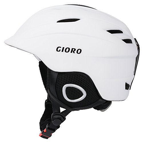 GIORO Multi Snow Sports Helmet,Unisex Adult Lightweight Outdoor Skiing Snowboard Helmet with Fleece Liner and Carrying Pouch (Matte White, M) - Thumbnail 7