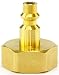 Winterize Sprinkler Systems And Outdoor Faucets: Air Compressor Quick-Connect Plug To Female Garden Faucet Blow Out Adapter Fitting (Solid Lead-Free Brass)