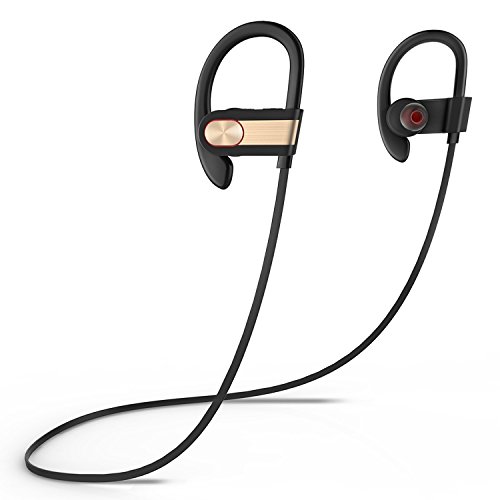 SinoPro S7 Bluetooth 4.1 Headphone Wireless Stereo Earbuds Sweatproof Sport Running Headset with Noise Reducti