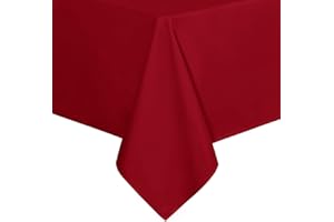 sancua Rectangle Tablecloth - 60 x 120 Inch - Stain and Wrinkle Resistant Washable Polyester Table Cloth, Decorative Fabric T