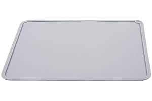 BCZAMD Silicone Slap Mat 410 X 310mm Clean-up or Resin Transfer to Protect Work Surface for Photon S DLP SLA LCD 3D Printer Accessories - Gray