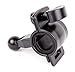 EKIND Universal Replacement Cradle and Removable Bicycle and Motorcycle Mount 17mm Swivel Ball GPS Holder Compatible for Garmin GPS Nuvi (Black)