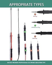 BOCEUC Multimeter Leads, Insulated Test Probe