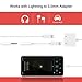 CHOOBY Lightning Adapter, for iPhoneX iPhone8/8Plus iPhone7/7Plus Dual Lightning Audio headphone Jack Adaptor with Phone Call & Audio & Volume Control Function Compatible All iOS systerm