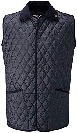 John Partridge Men's Classic Rag Gilet Quilted Vest Olive/Black