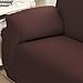 Bluecookies Stretch Arm Elastic Loveseat Slipcover, Chocolate