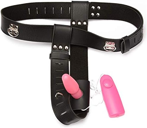NVTZ SHIRT Women Leather Chastity Belt Device Studded with Plug Thong Panty Female Fantasy 260a