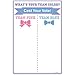Beistle Gender Reveal Team Voting Paper Tally Board Game Poster Baby Shower Party Decorations, 20.25