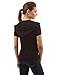 PattyBoutik Women's Hoodie Zip Up Short Sleeve Jacket (Black S)