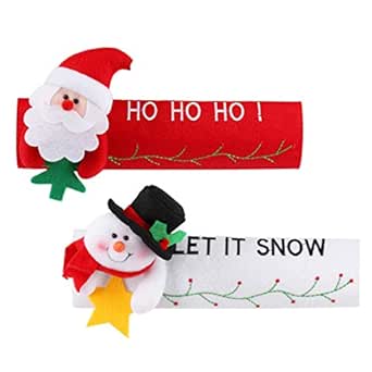 BESTONZON - 2 tiradores bordados para puerta de nevera ...