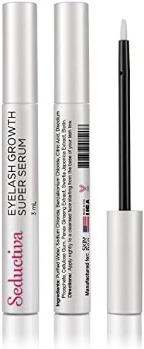 SkinPro Seductiva Eyelash Growth Serum — Advanced Formula to Boost Lash Growth — Strengthening Serum that Lengthens Eyelashes — Made with Natural Enhancing Extracts that won't Irritate the Eye