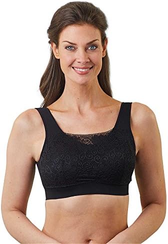 Gelmart Lace Soft Cup Camisole Bra, Black, X-Large