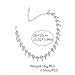 SUNSCSC Women's Triangle Stars Moon Sun Pendants Choker Statement Bib Necklace (Moon and Sun)