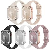 TSAAGAN 5 Pack Silicone Slim Bands Compatible with