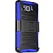 Galaxy Alpha Case, CASEFORMERS Duo Armor BLUE for Samsung Galaxy Alpha Combo Case with Stand and Holster